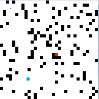 Least dense pixel