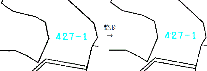 ポリラインの整形